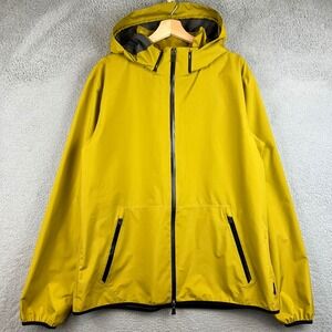 Herno Laminar Gore-Tex Hooded Jacket Mens 56 Yellow Waterproof Shell
